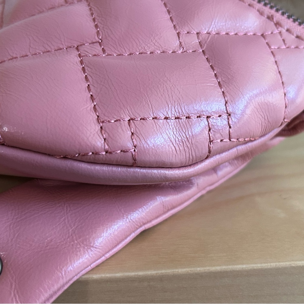 Kurt Geiger Kensington Pink Quilted Leather Belt Bag - Picture 10 of 10